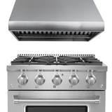 Save 10% on the sleek Proline PLSR 30" gas range & hood set at ProlineRangeHoods.com—modern style for your kitchen.