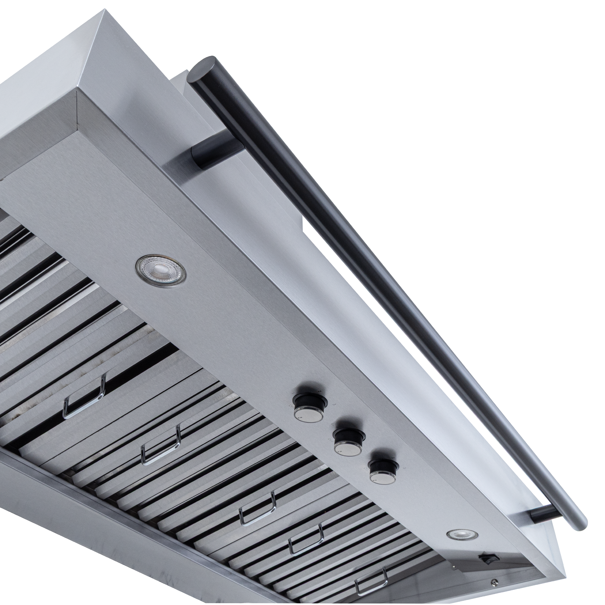 Proline PLJW 104 Wall Range Hood: 1200 CFM dual blower, lights, steel finish at ProlineRangeHoods.com—sleek design.