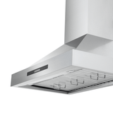 Proline King Air range hood in stainless steel from Dream Home Series, shown below; ProlineRangeHoods.com.