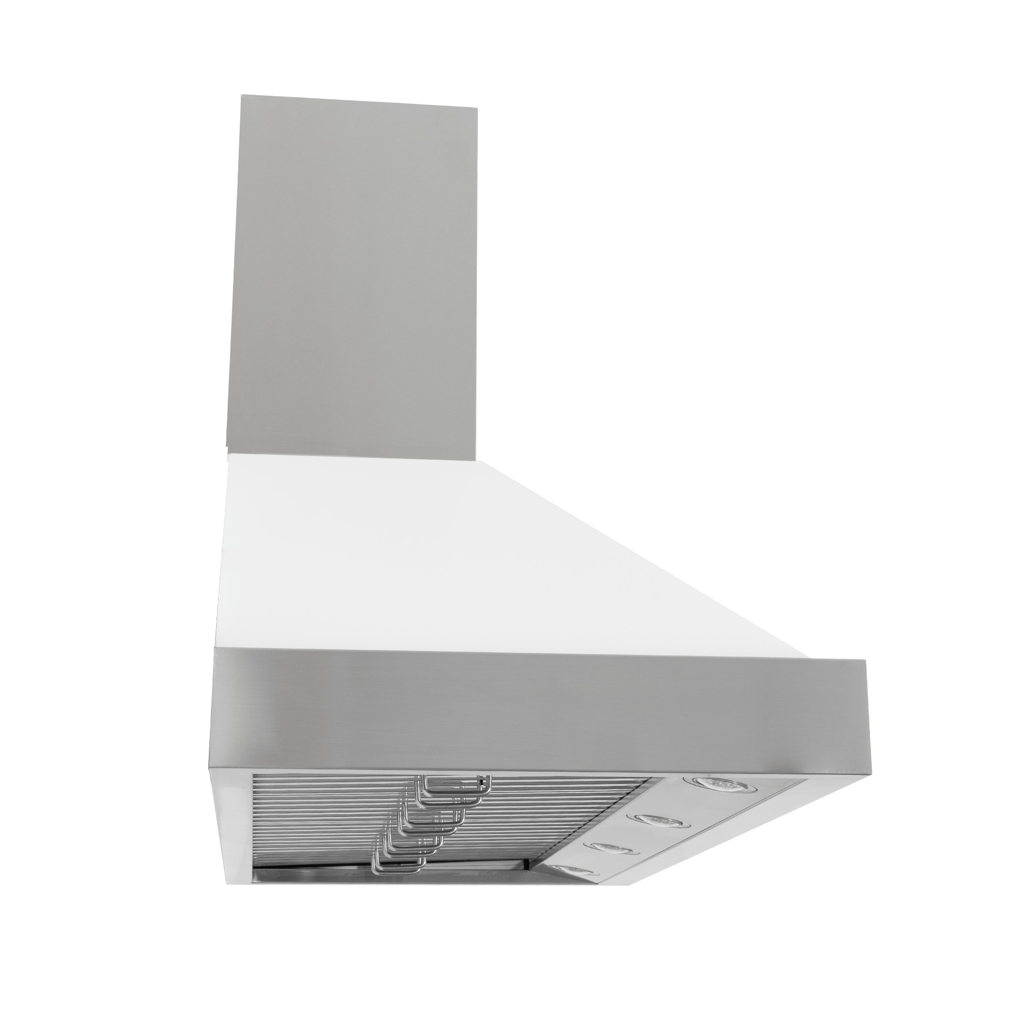 Proline Range Hoods White King Air - Dream Home wall-mounted range hood, 550/1200 CFM. ProlineRangeHoods.com.