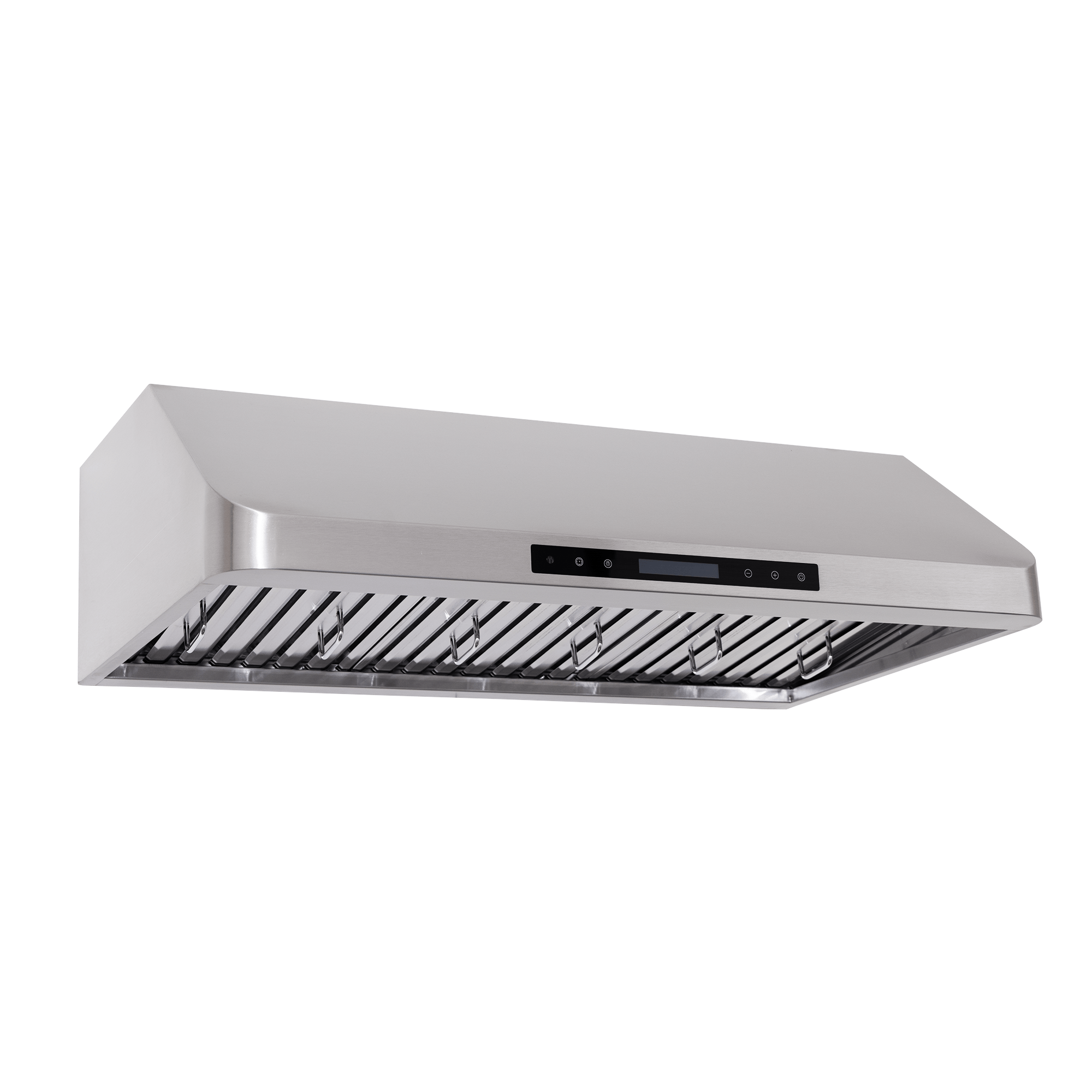 The Proline PLSW 115 under-cabinet range hood vents 600 CFM in stainless steel. ProlineRangeHoods.com.