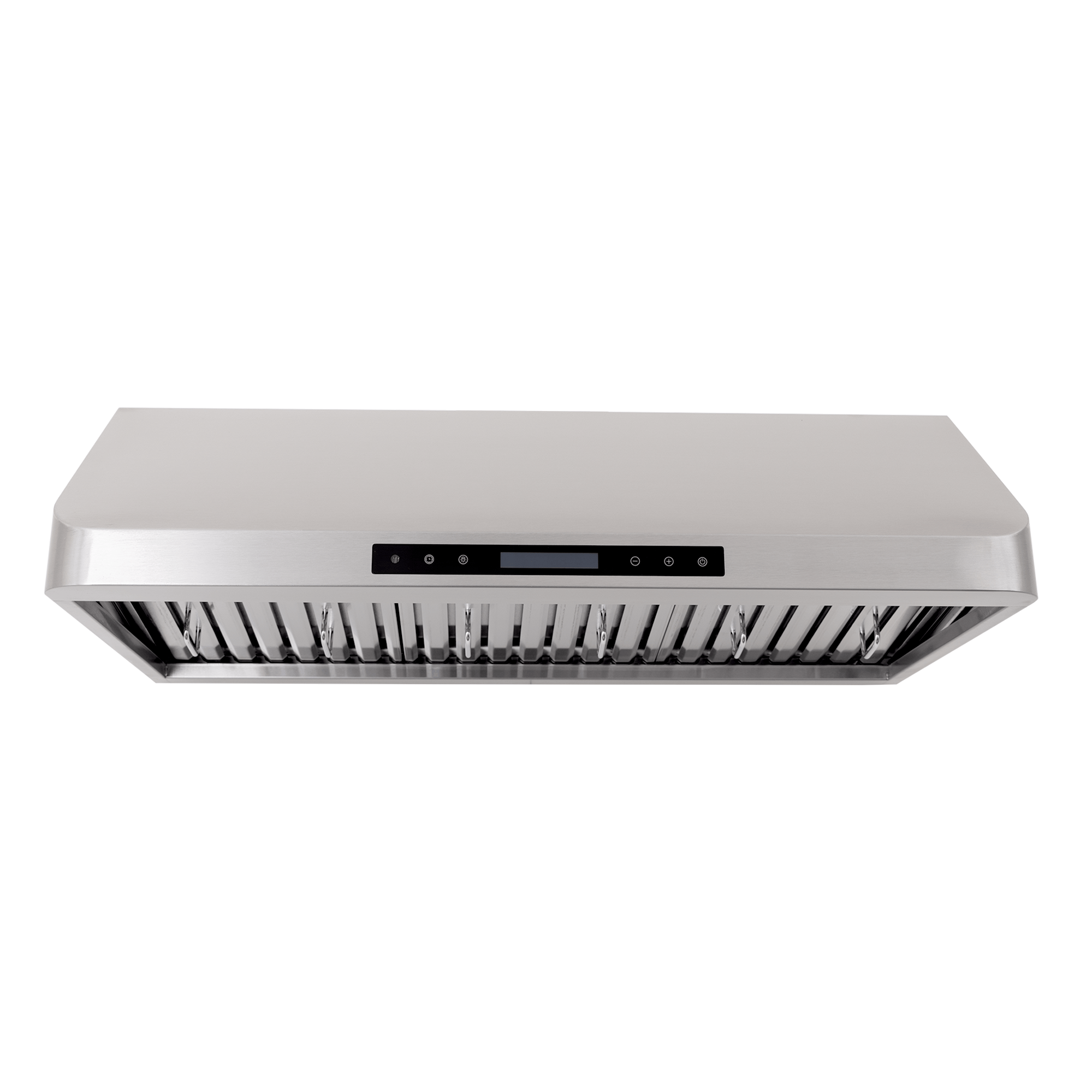 The Proline PLSW 115 Range Hood in stainless steel, compact, front view. 600 CFM. ProlineRangeHoods.com.