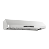 Proline PLSW 115 under-cabinet range hood in stainless steel, vent slats, 600 CFM. ProlineRangeHoods.com.
