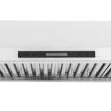ProlineRangeHoods.com PLSW 115 under-cabinet hood: compact stainless steel, black digital panel, 600 CFM airflow.
