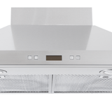 The Proline PLFW 520 Range Hood has a sleek look, front controls, vent filters, and is convertible. ProlineRangeHoods.com.