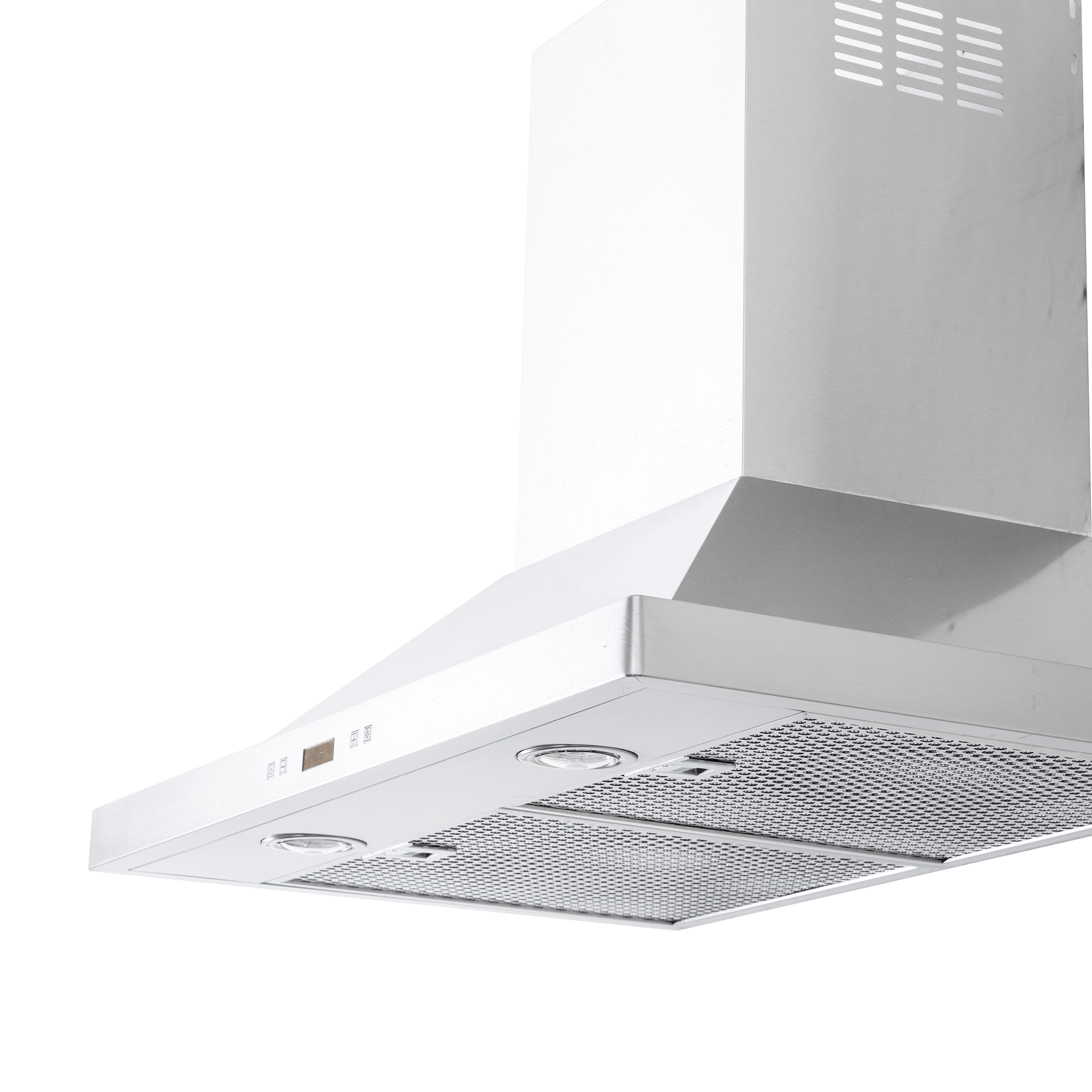 Proline PLFW 520 range hood in steel or black, mesh filters, lights; see ProlineRangeHoods.com for details.