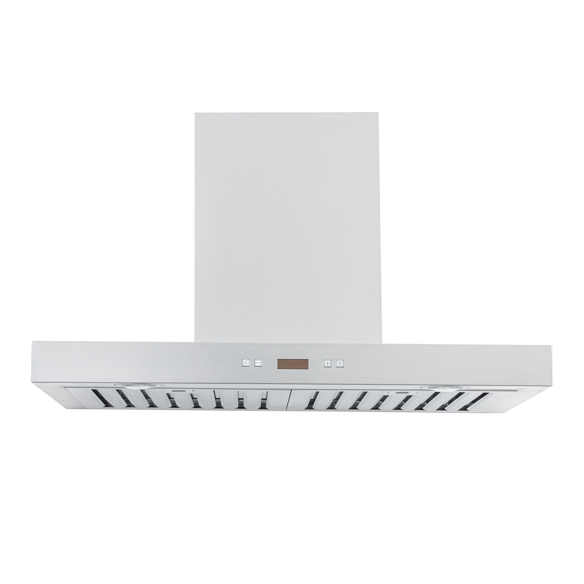 The Proline PLFW 750 Wall Mounted Range Hood by ProlineRangeHoods.com features a stainless finish, 900/1100 CFM, and an LED display.