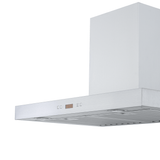 A Proline PLFW 750 wall-mounted range hood from ProlineRangeHoods.com offers 900/1100 CFM airflow in stainless steel.