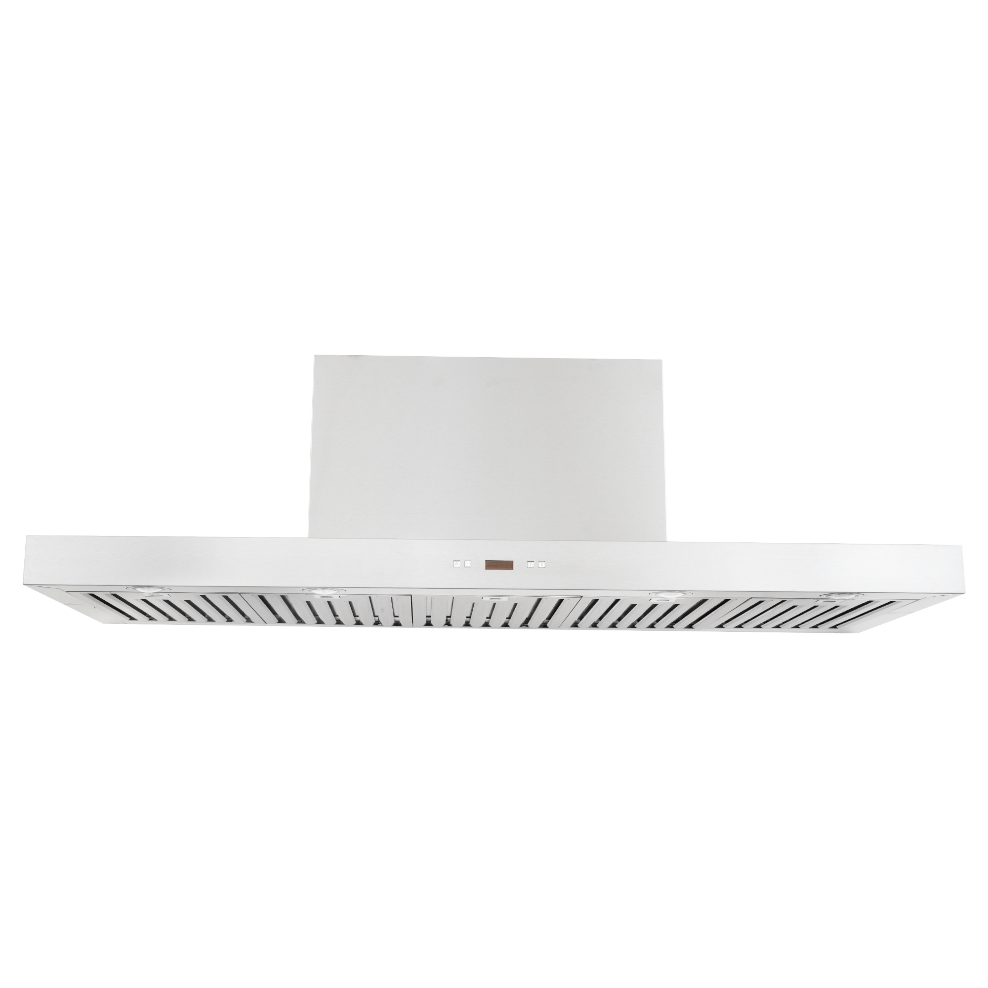 The stainless steel Proline PLFW 750 Range Hood from ProlineRangeHoods.com has vent slats, digital controls, ducted install.