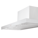 Proline PLFW 750 ducted wall-mounted range hood in stainless steel, modern design, ProlineRangeHoods.com.