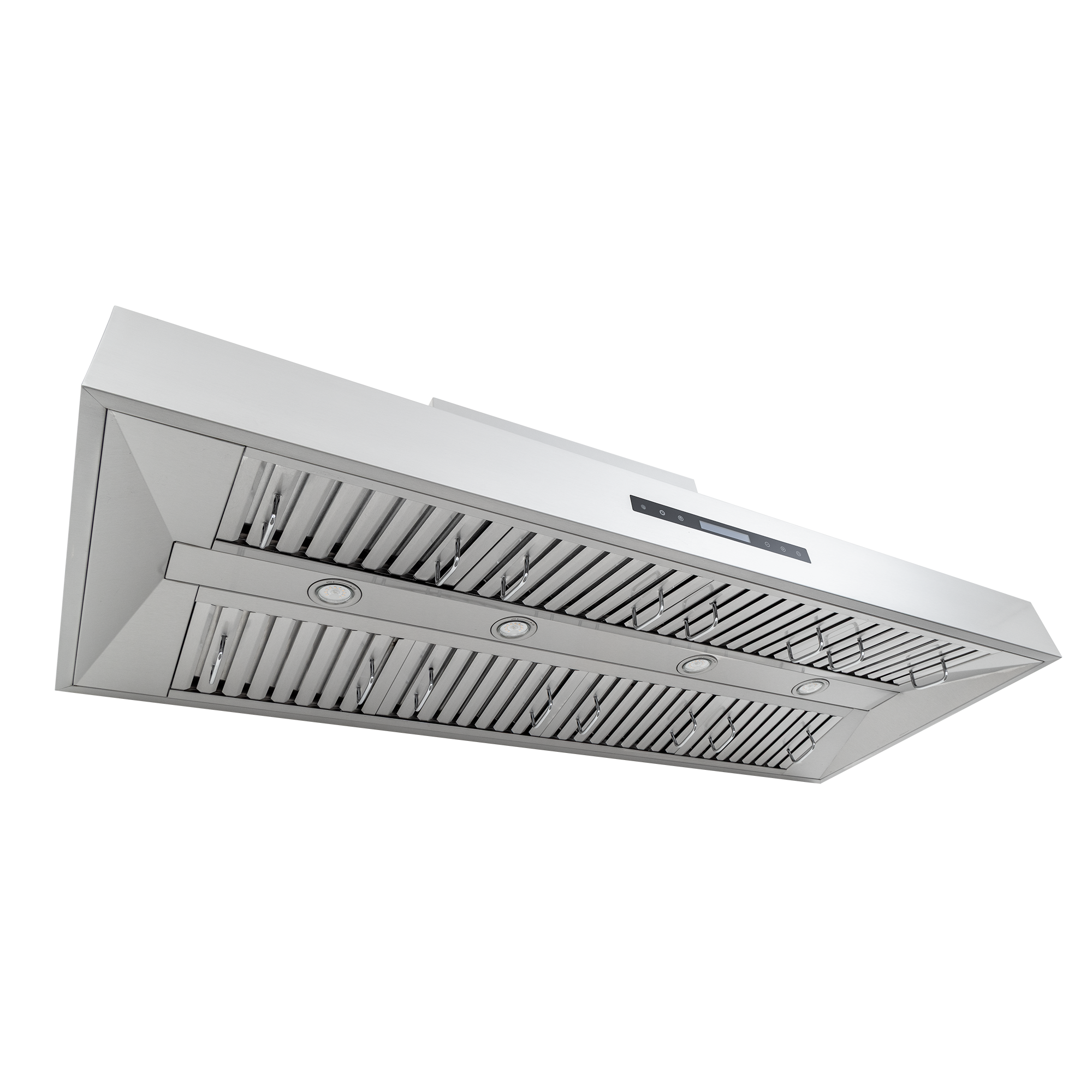 The Proline Range Hoods PLFW 755 is a wall-mounted, ducted stainless steel hood with 1100 CFM. ProlineRangeHoods.com.