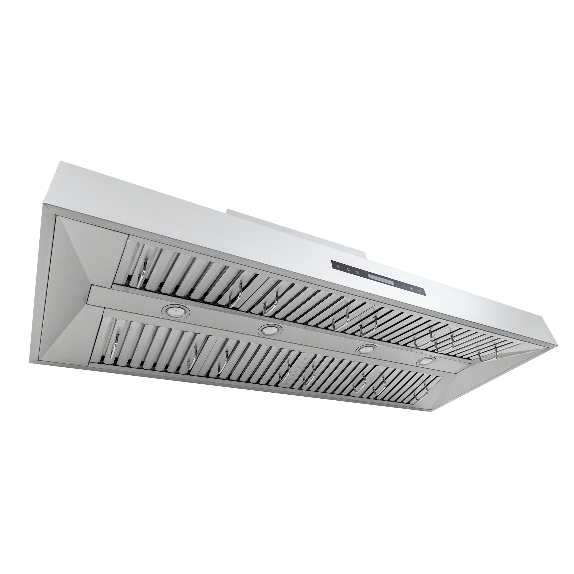 The Proline Range Hoods PLFW 755 is a wall-mounted, ducted stainless steel hood with 1100 CFM. ProlineRangeHoods.com.