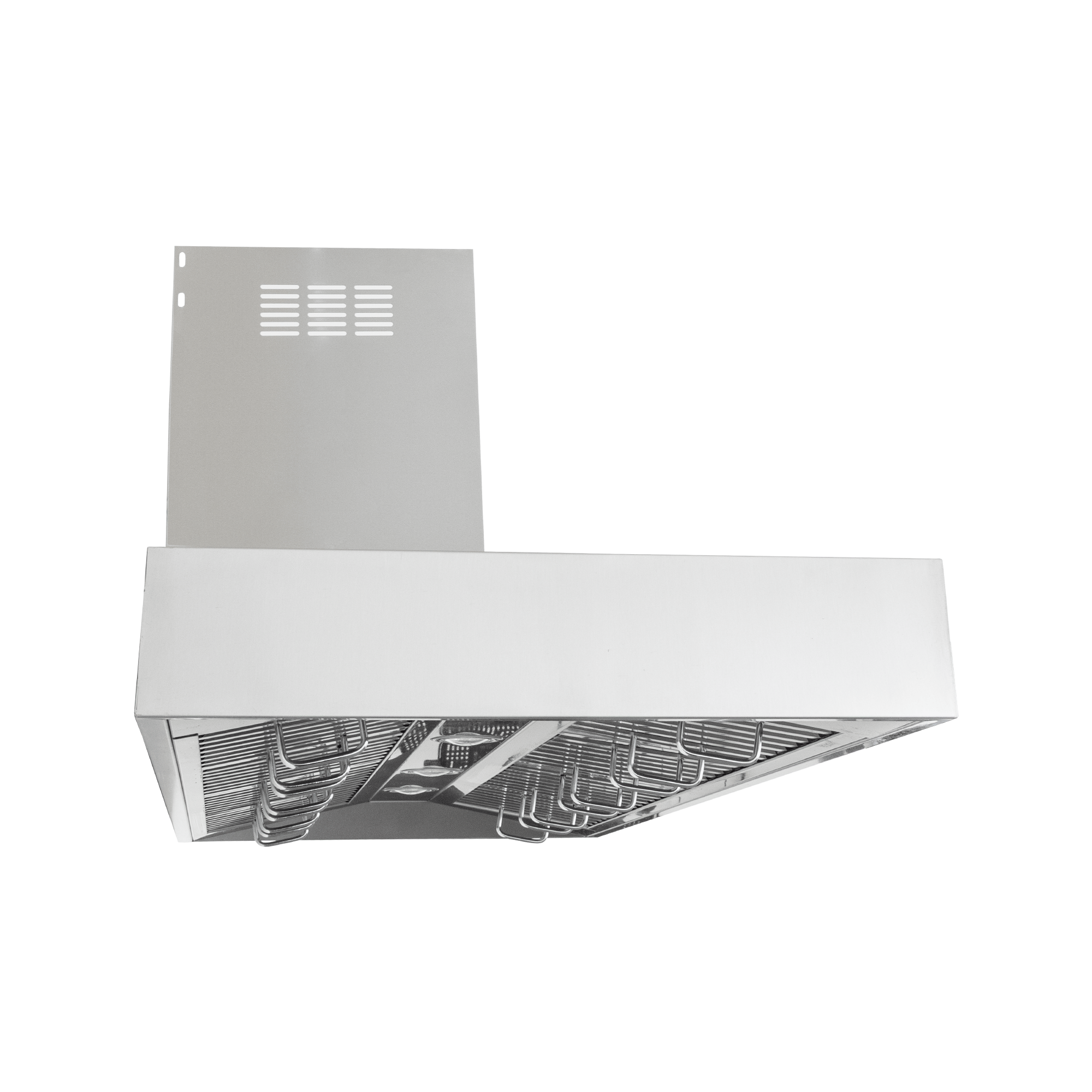 Proline PLFW 755 range hood by Proline Range Hoods in stainless steel with 1100 CFM dual motors, at ProlineRangeHoods.com.