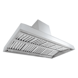The Proline PLGI BBQ Pro island range hood, 2000 CFM, 304 stainless steel—ideal for outdoor kitchens. ProlineRangeHoods.com.