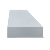 PLGL PROV Outdoor Range Hood Insert by Proline Range Hoods, gray stainless steel, 28"-58", front view. ProlineRangeHoods.com.