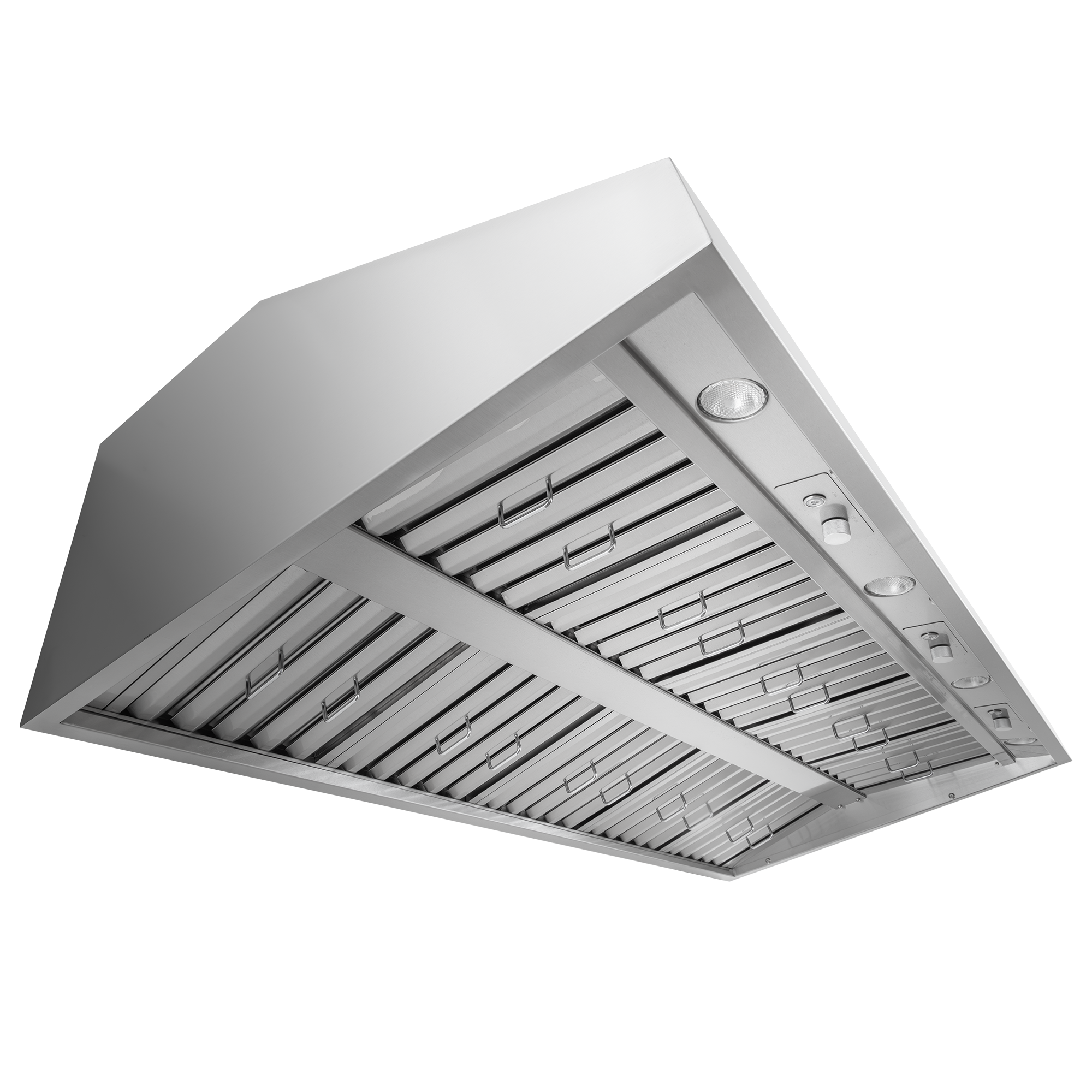 Proline PLGW BBQ ULTRA UC HE stainless steel outdoor range hood with baffle filters and LEDs. ProlineRangeHoods.com.