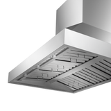 ProlineRangeHoods.com: Outdoor stainless steel PLGW WC BBQ HE wall mount range hood with baffle filters.