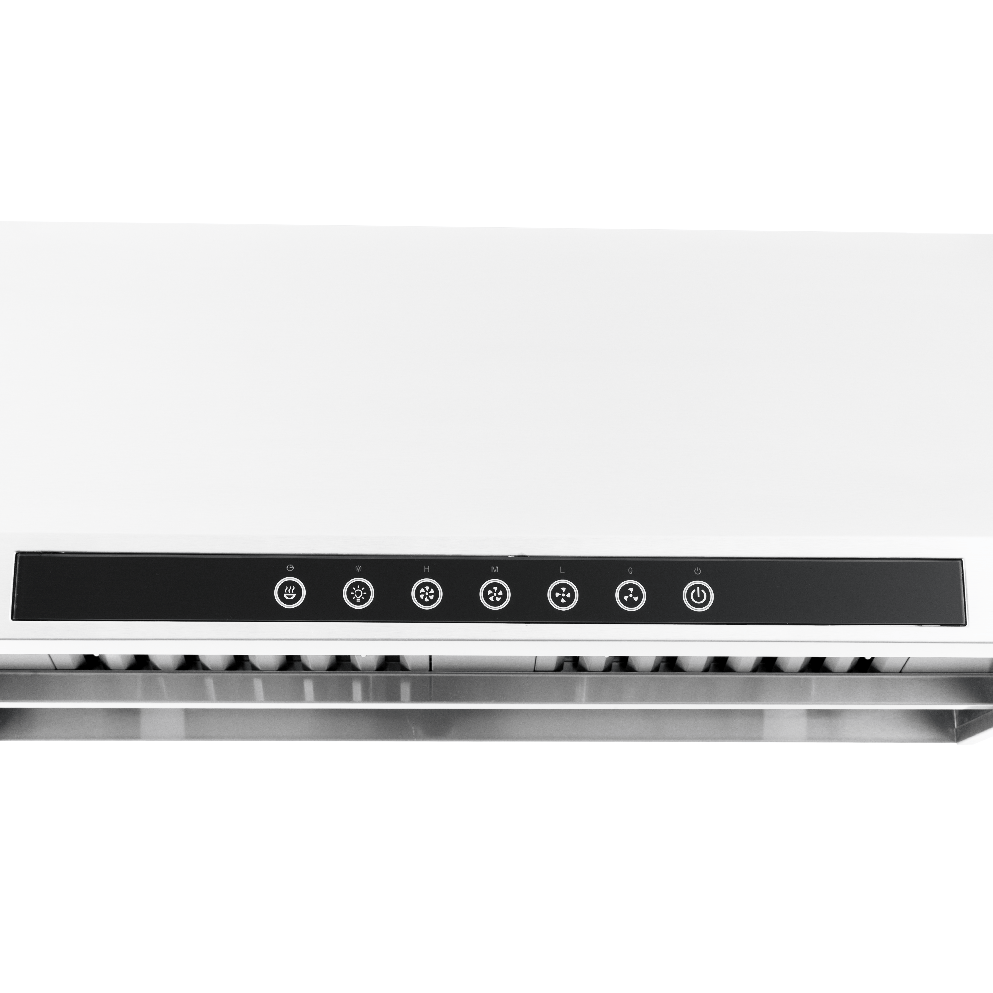 Proline PLJW 101 under-cabinet hood control panel, stainless finish, 1000/2000 CFM. ProlineRangeHoods.com.