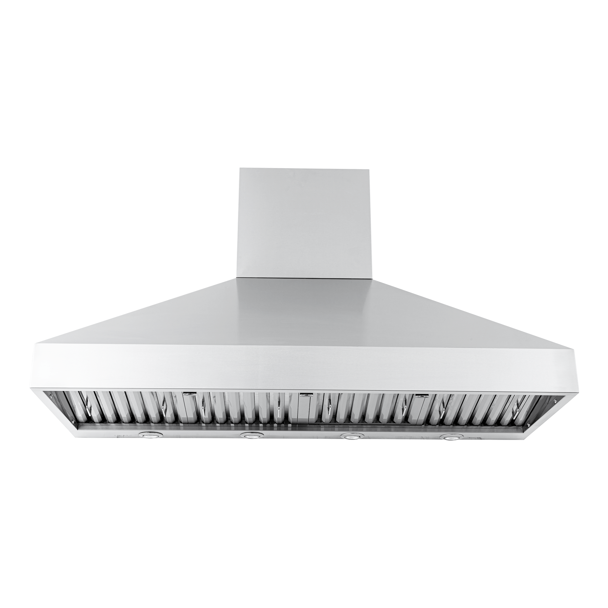 Proline PLJW 104 Wall-Mounted Range Hood with vent slats, shown front view. ProlineRangeHoods.com.