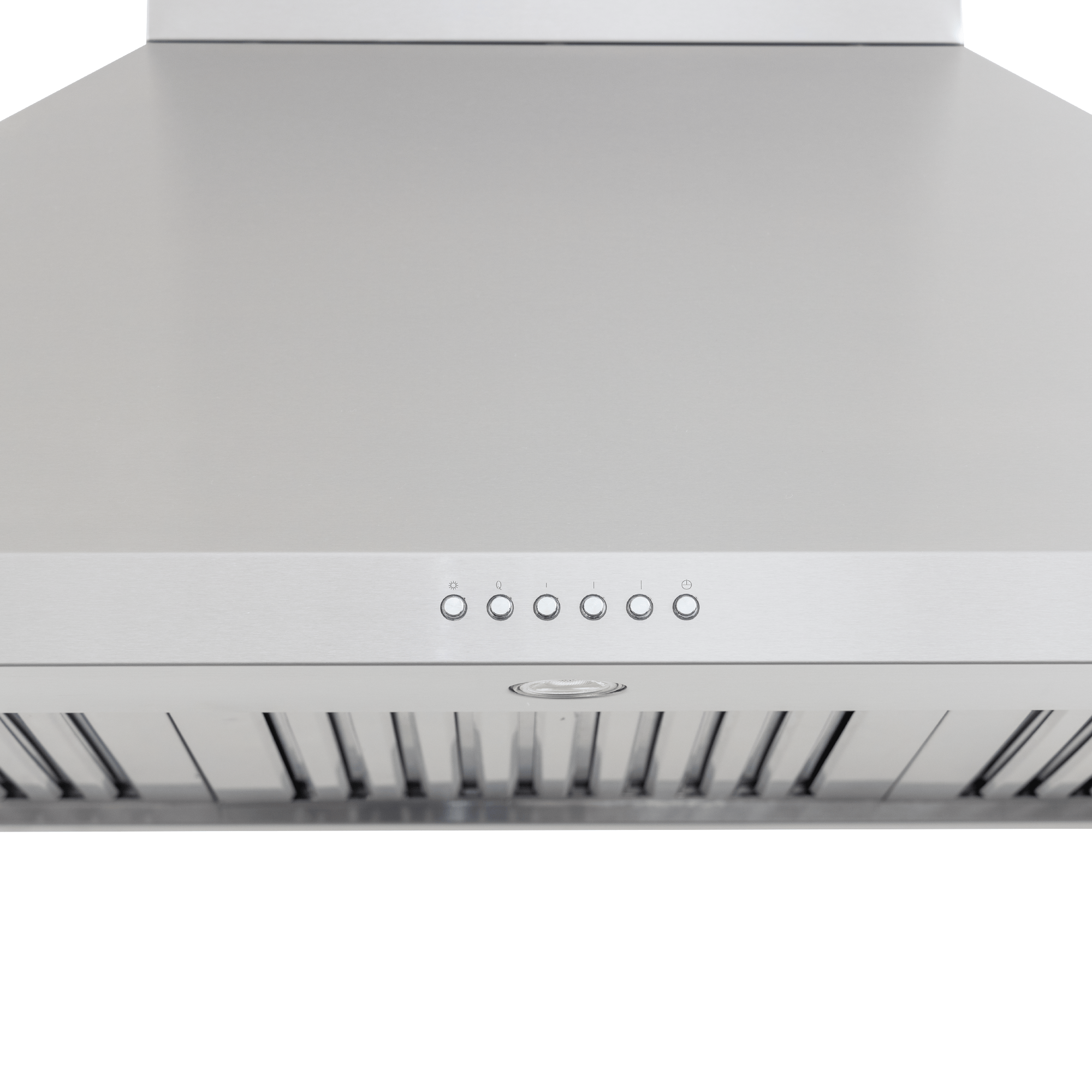 ProlineRangeHoods.com PLJW 129 is a wall-mount stainless steel hood with vent filters, controls, and a 900/1200 CFM blower.