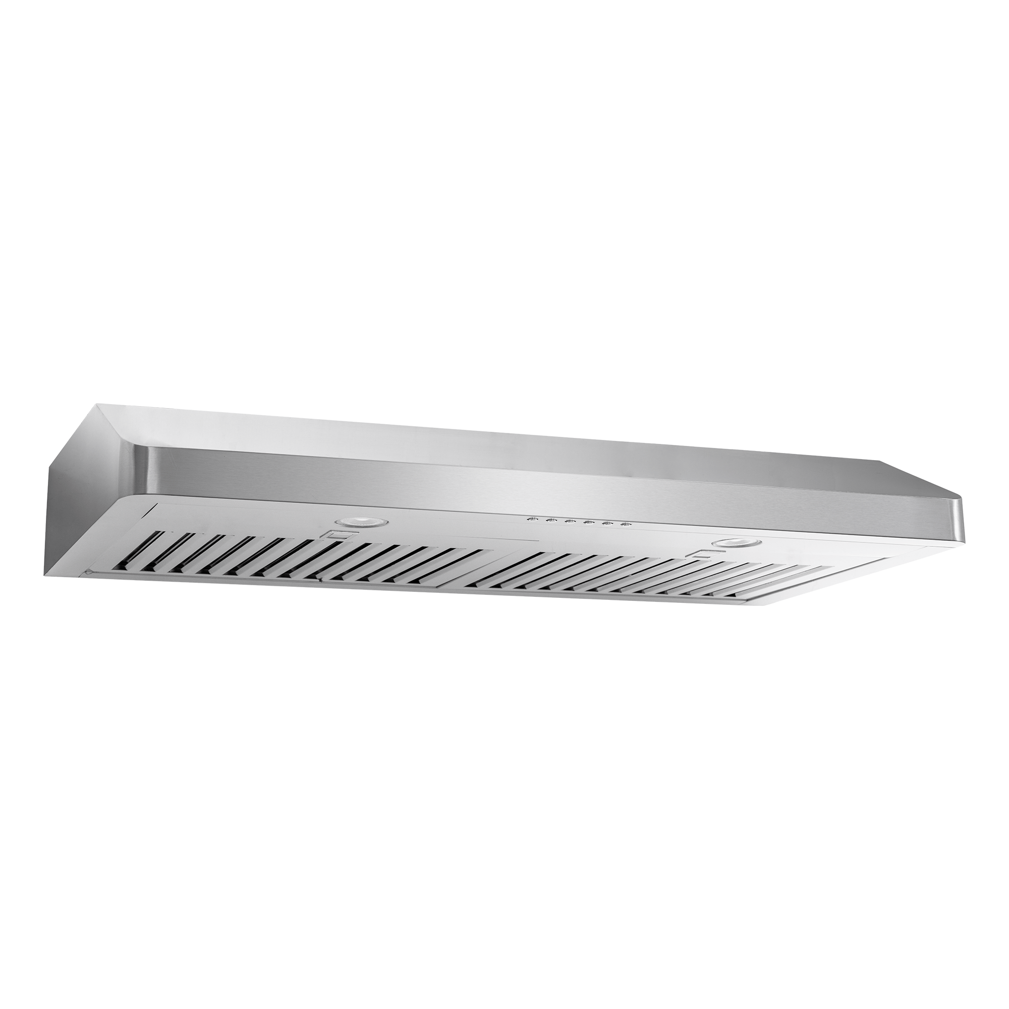 Proline PLJW 185 Slim Range Hood shown front view, vent grates, controls; 600 CFM. ProlineRangeHoods.com.