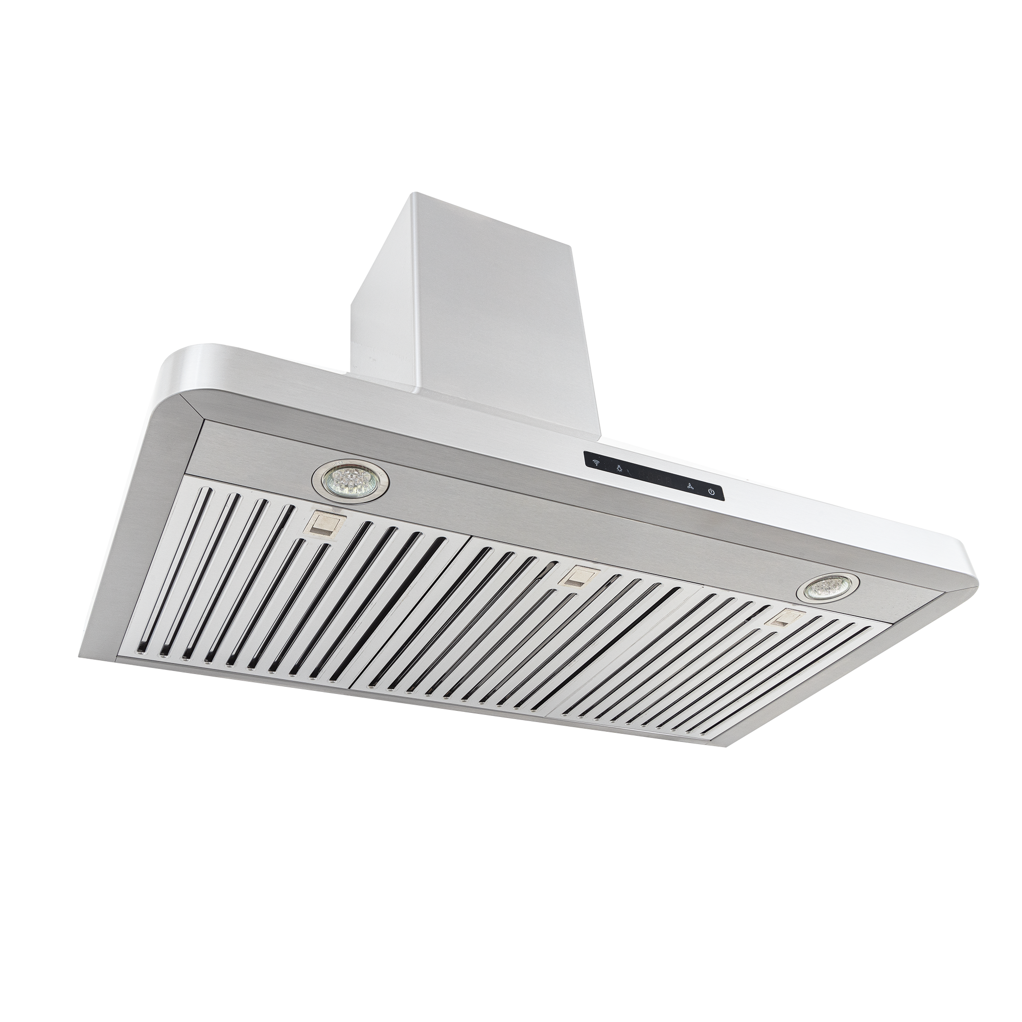 ProlineRangeHoods.com PLSW 129R: 550 CFM, stainless steel, vent slats, lights, baffle filters, under-cabinet.