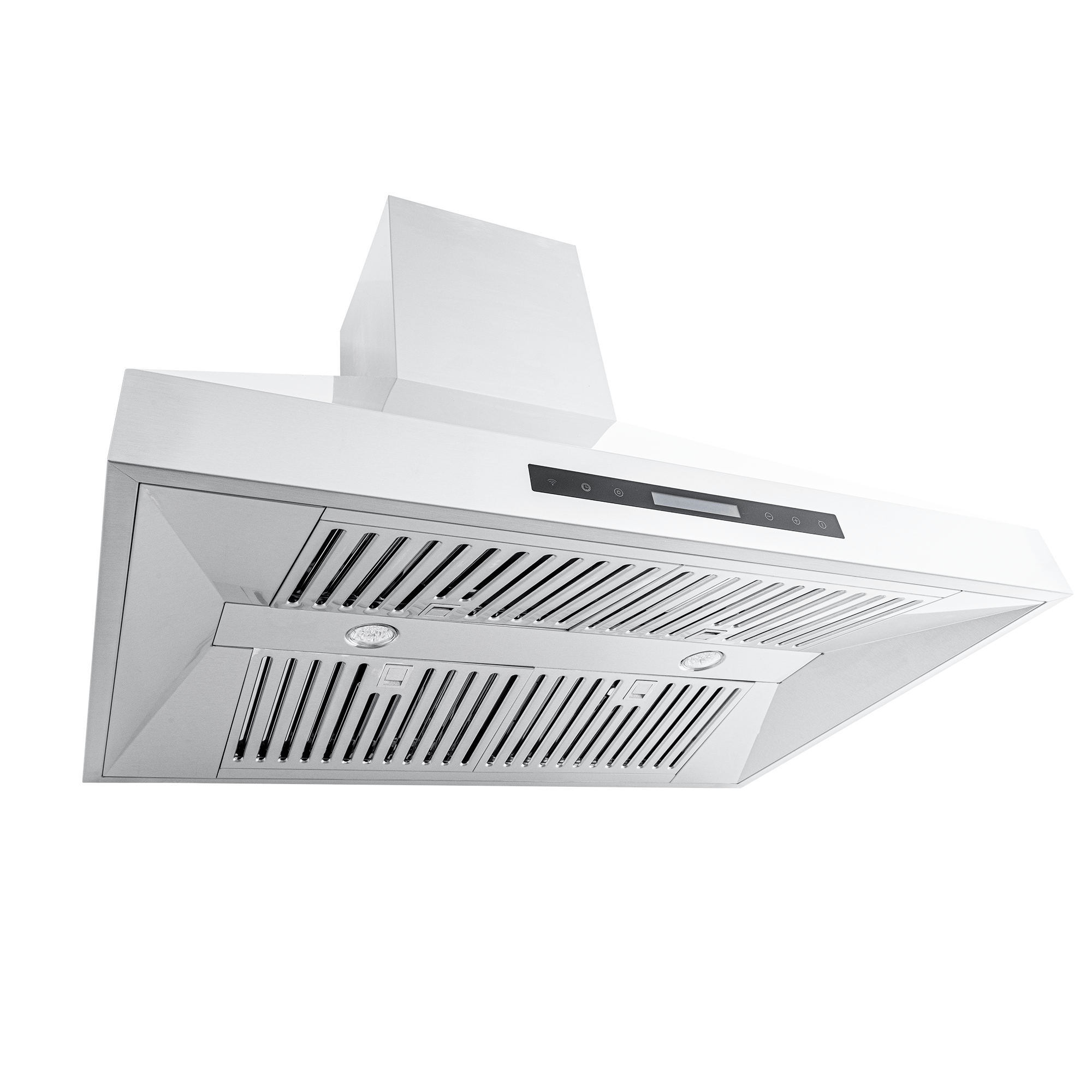 ProlineRangeHoods.com: The PLSW ProS Wall Mount Range Hood features 2025 stainless design, lights, 550/1200 CFM airflow.