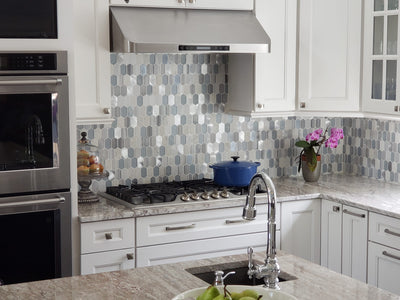 Customer kitchen with the PLJW 120 - Under Cabinet Range Hood, 900/1800 CFM | Stainless Steel, Convertible to Ductless