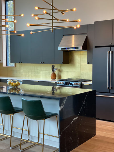 Customer kitchen with the Proline PLJW 102 - Under Cabinet Range Hood, 1000 CFM | Convertible to Ductless, Premium Stainless Steel