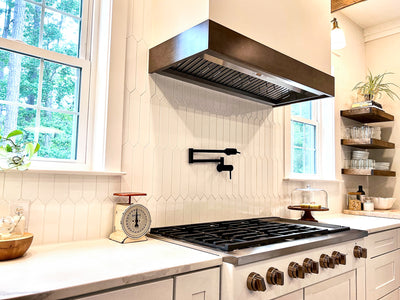 Customer kitchen with the Insert Range Hood for Custom Range Hoods, 1000 CFM, Stainless Steel Finish| Proline PLFL 832