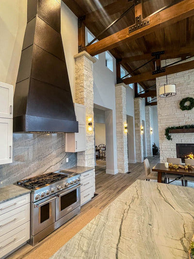 Customer kitchen with the Insert Range Hood, Variable CFM, Stainless Steel Finish| Proline ProVL