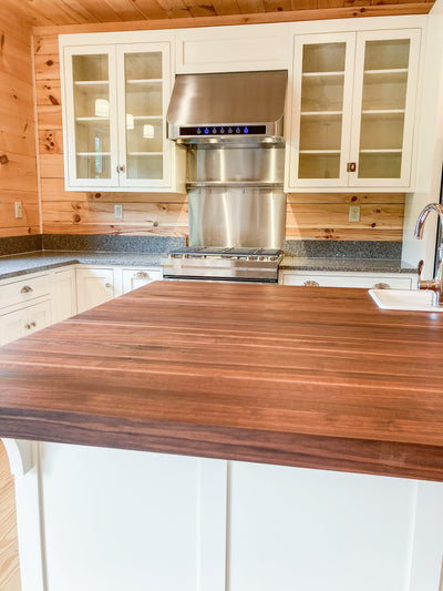 Customer kitchen with the Proline PLJW 101 - Ducted Under-Cabinet Range Hood, 1000/2000 CFM | Stainless Steel Finish