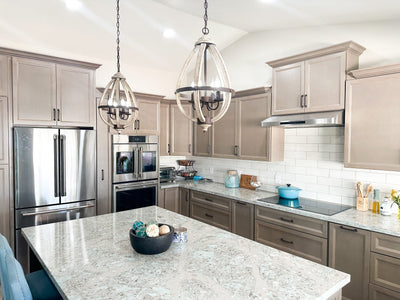 Customer kitchen with the PLSW 185 Under-Cabinet Range Hood - 600 CFM | Stainless Steel | Ultra-Quiet Operation and Slim Design | Elite Dream Home