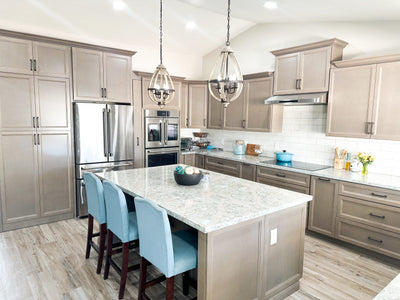 Customer kitchen with the PLSW 185 Under-Cabinet Range Hood - 600 CFM | Stainless Steel | Ultra-Quiet Operation and Slim Design | Elite Dream Home