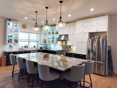 Customer kitchen with the Proline PLJW 102 - Under Cabinet Range Hood, 1000 CFM | Convertible to Ductless, Premium Stainless Steel