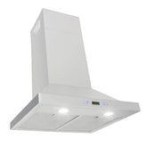 The Proline PLFW 520 wall-mounted range hood from ProlineRangeHoods.com offers efficient kitchen ventilation with LED display and ductless conversion, available in stainless steel or black. PLFW 520.24