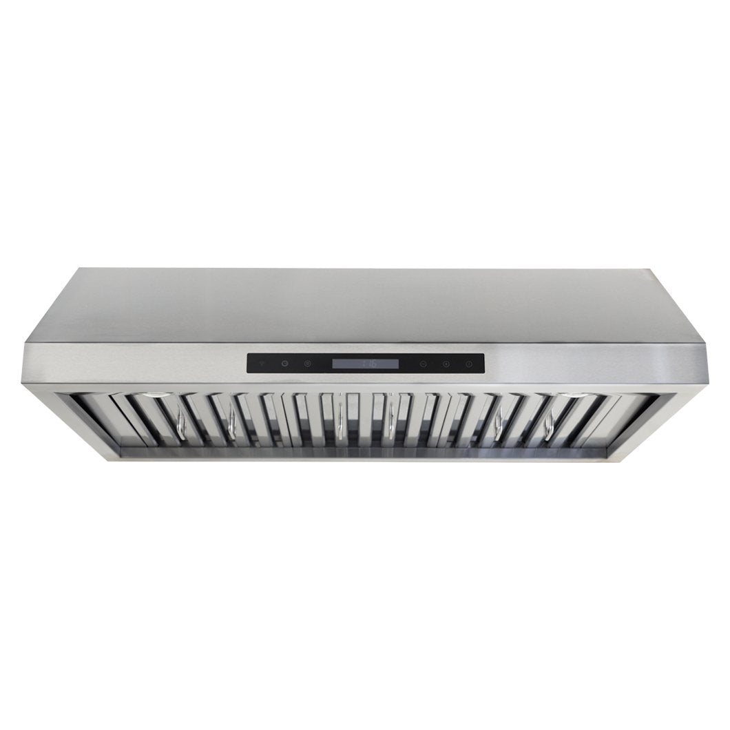 The PLSW 116 Under-Cabinet by ProlineRangeHoods.com features a 2025 design in stainless steel, vent panels & 600 CFM.