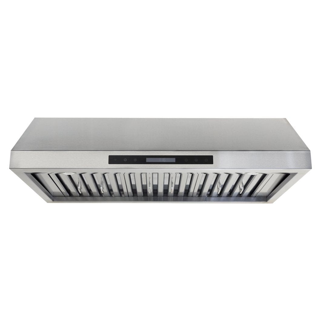 The PLSW 116 Under-Cabinet by ProlineRangeHoods.com features a 2025 design in stainless steel, vent panels & 600 CFM.