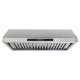The PLSW 116 Under-Cabinet by ProlineRangeHoods.com features a 2025 design in stainless steel, vent panels & 600 CFM.