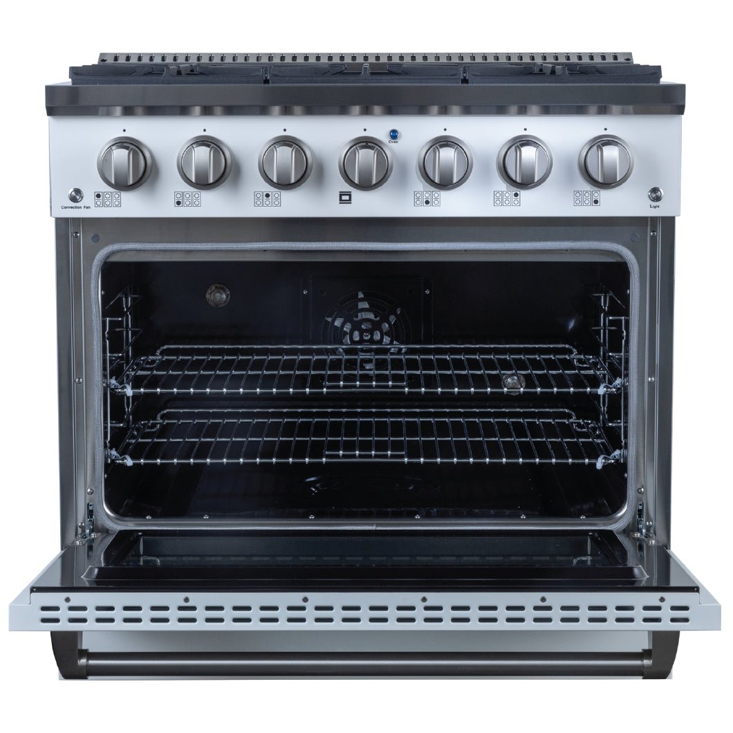 Discover the Dual Fuel Kitchen Range at ProlineRangeHoods.com, available in three colors with 15,000 BTU burners for top performance.