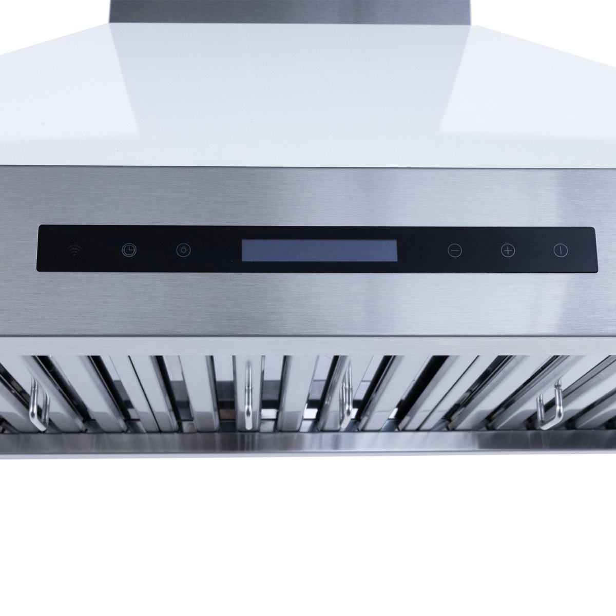 A Proline King Air Dream Home Series range hood from ProlineRangeHoods.com, with sleek stainless steel and 550 CFM power.