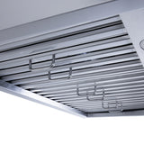 ProlineRangeHoods.com highlights the King Air wall-mounted range hood, sleek stainless design, 550 CFM ventilation.