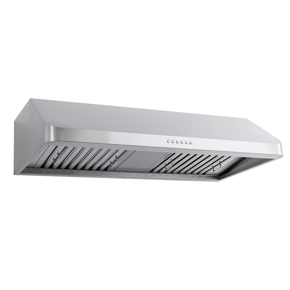 Proline PLJW 121 Under-Cabinet Range Hood with 900 CFM, baffle filters, touch controls—ProlineRangeHoods.com.