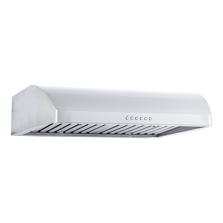 Proline PLJW 125 - Low Profile Ducted Under-Cabinet Range Hood, 900 CFM | Stainless Steel Design