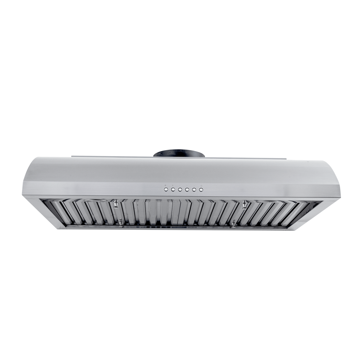 The PLJW 133 stainless steel under-cabinet range hood by ProlineRangeHoods.com ventilates kitchens efficiently at 900 CFM.