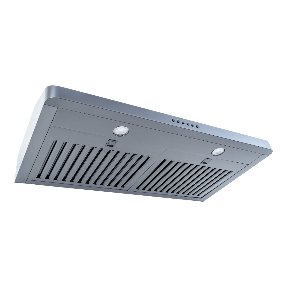Proline PLJW 185 slim under-cabinet range hood, 600 CFM, stainless steel, ductless. ProlineRangeHoods.com.