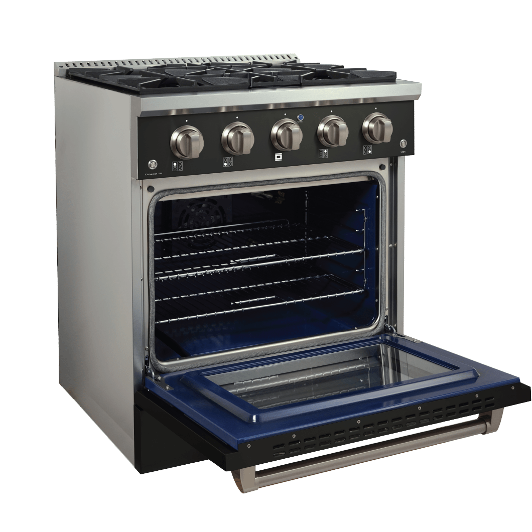 Experience culinary excellence with the Proline PLSR Gas Range from ProlineRangeHoods.com—stainless steel, 4 burners, convection oven.