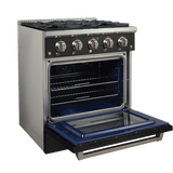 Experience culinary excellence with the Proline PLSR Gas Range from ProlineRangeHoods.com—stainless steel, 4 burners, convection oven.