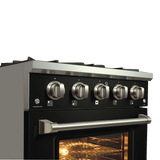 ProlineRangeHoods.com: Proline Range Hoods' PLSR Gas Range, in 30", 36", and 48" sizes, offers stainless steel and five burner knobs.