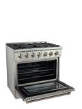 Proline Range Hoods' Dual Fuel Kitchen Range at ProlineRangeHoods.com offers dual fuel versatility with high-output burners.
